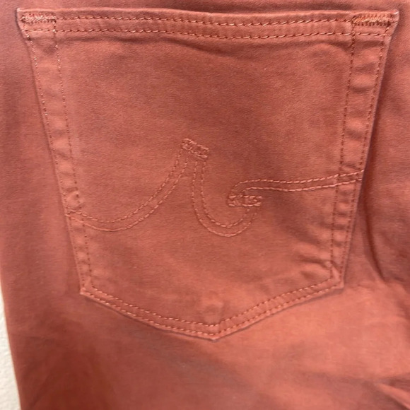 Ag Farrah High Waist Ankle Skinny Orange Jeans Size 27 - Picture 8 of 8